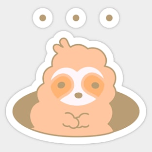 The cute sloth was flustered. Sticker